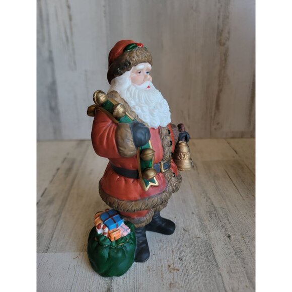 Traditions porcelain Vintage Santa Claus gifts ornament Xmas figure - Picture 2 of 7